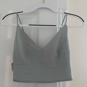 Mint green cropped tank